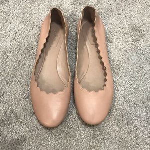 Chloé scalloped Lauren ballet flats size 39 1/2